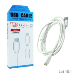 Cable Usb A Type-C 1.5 Metros Con Filtro